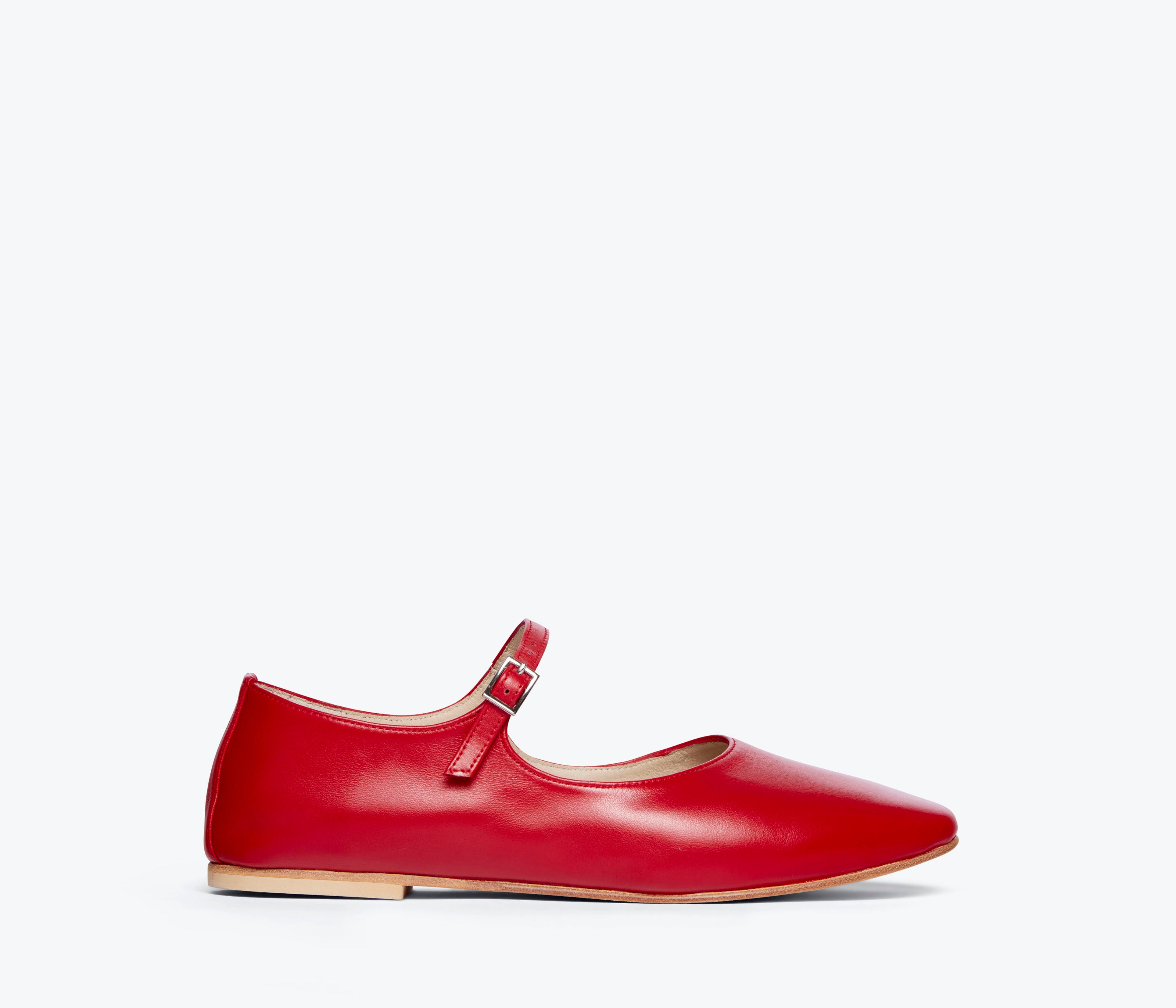 red flat dress shoes Ondina Flats Patent Red Elephantito