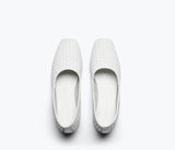 JAYLA - White Closed Woven Calf, [product-type] - FREDA SALVADOR Power Shoes for Power Women