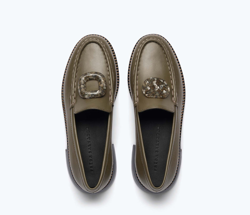 MATEO RESIN PENNY LOAFER, [product-type] - FREDA SALVADOR Power Shoes for Power Women