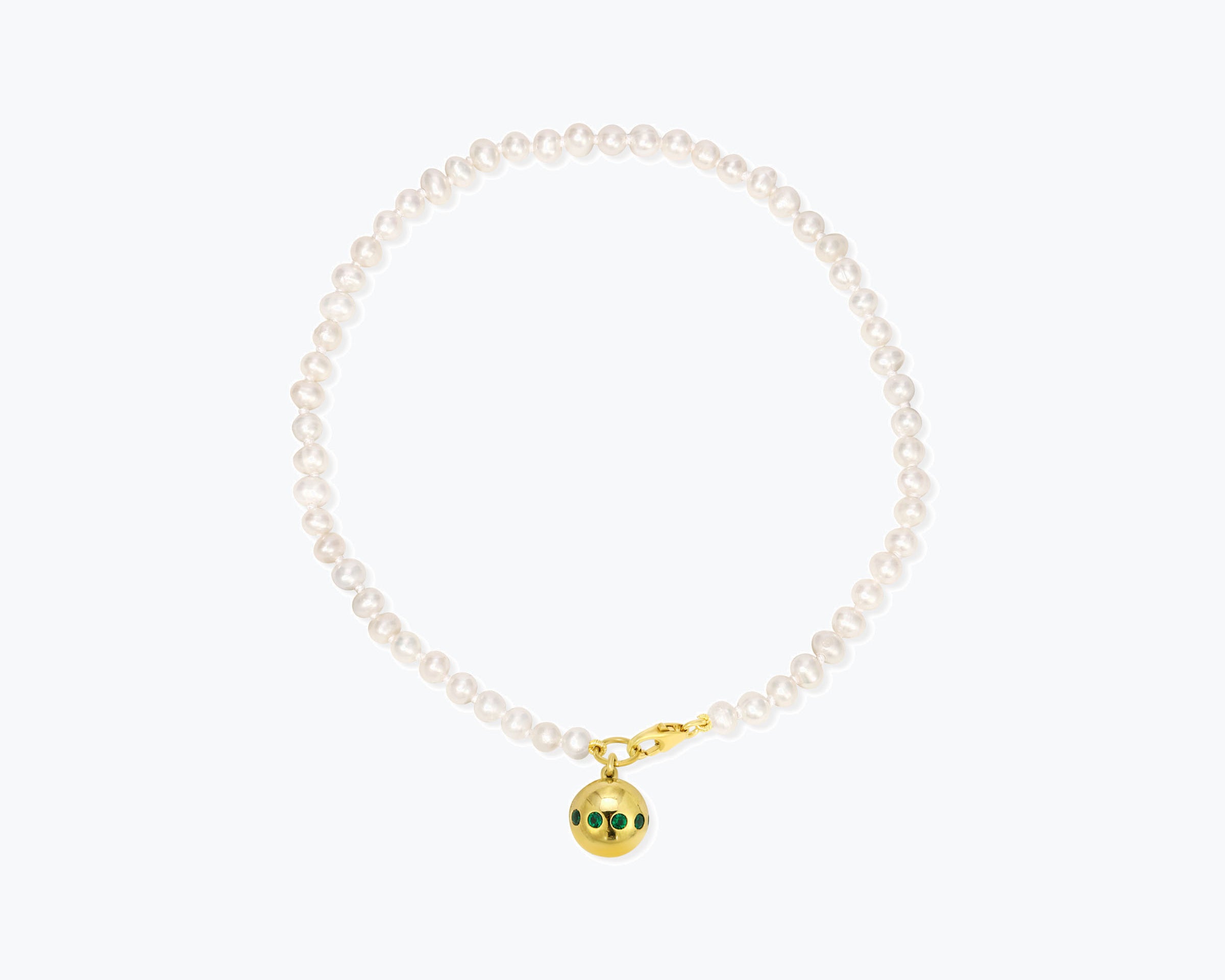 Whit Pearl Anklet, [product-type] - FREDA SALVADOR Power Shoes for Power Women