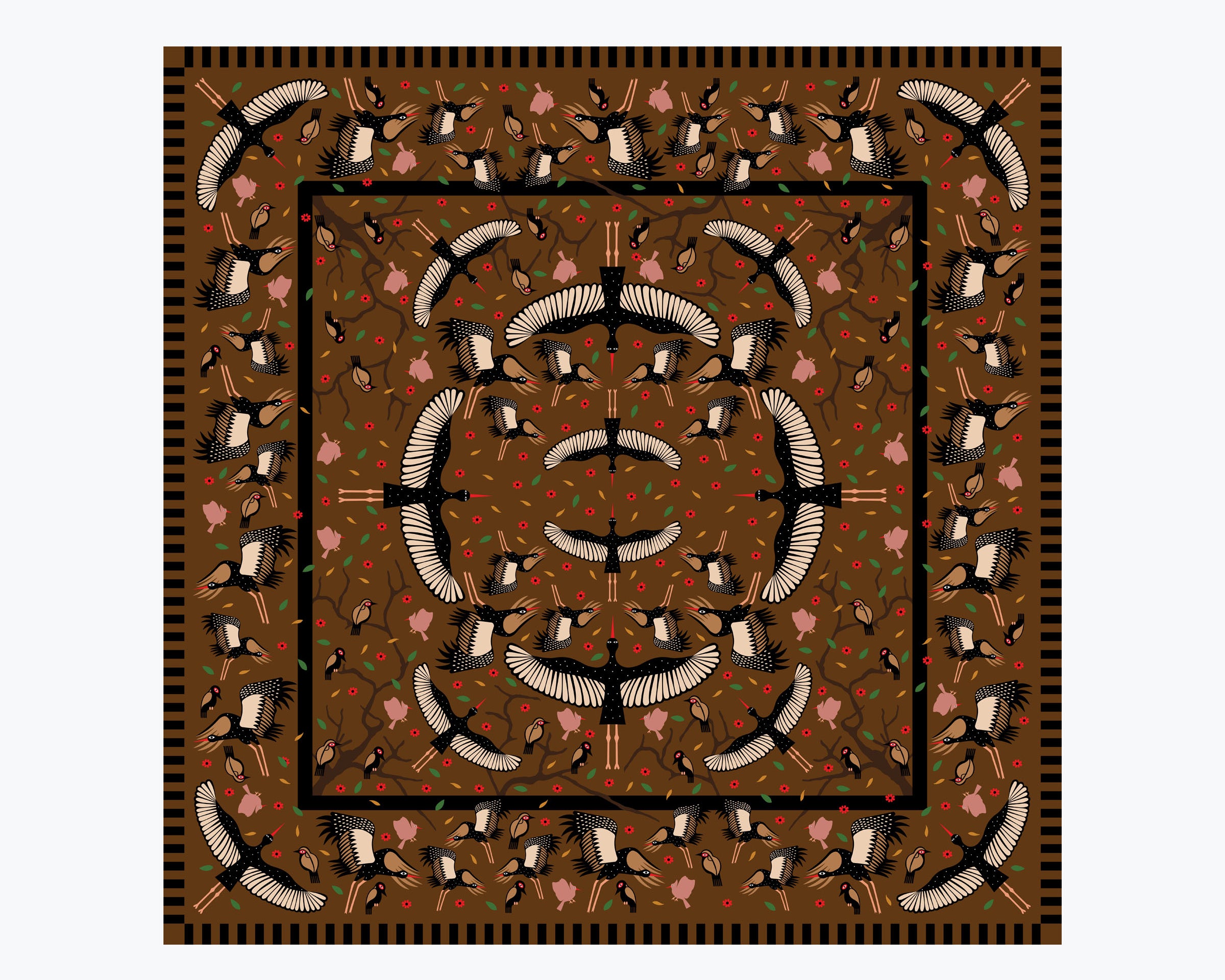 Stork Silk Blend Bandana, [product-type] - FREDA SALVADOR Power Shoes for Power Women