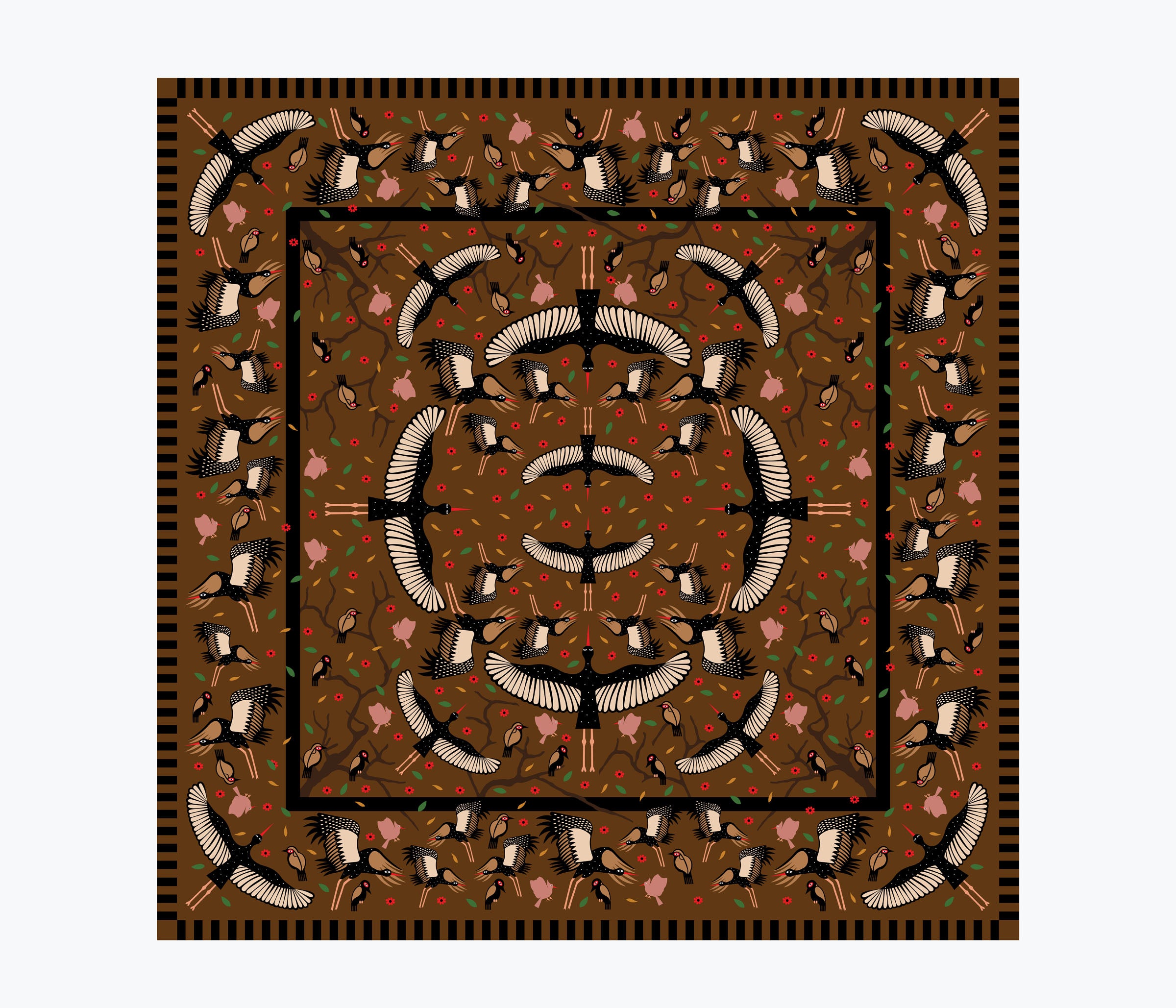 Stork Silk Blend Bandana, [product-type] - FREDA SALVADOR Power Shoes for Power Women