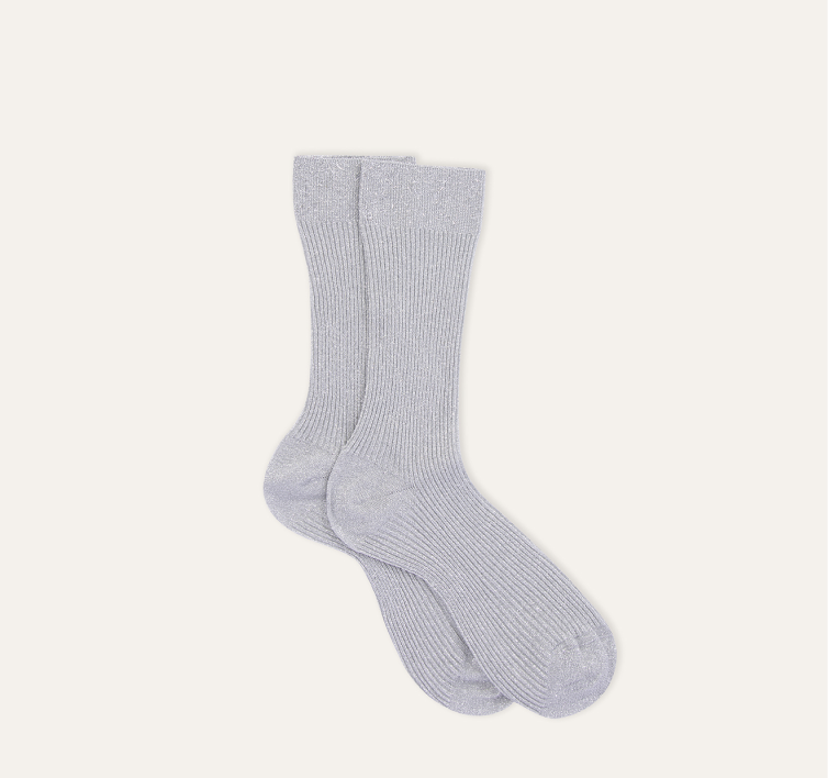 METALLIC MIDCALF SOCK