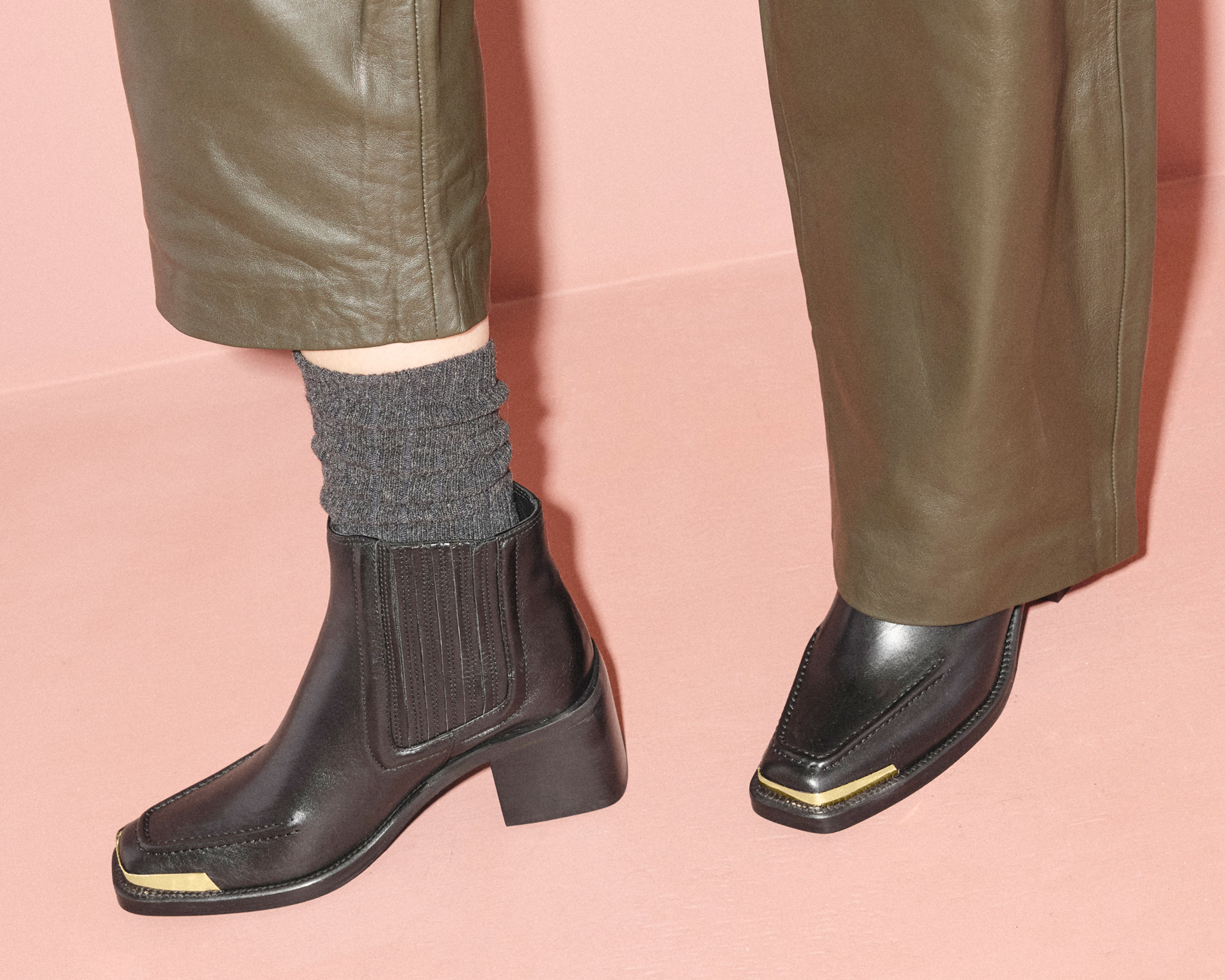 AMELIE SQUARE TOE ANKLE BOOT, [product-type] - FREDA SALVADOR Power Shoes for Power Women