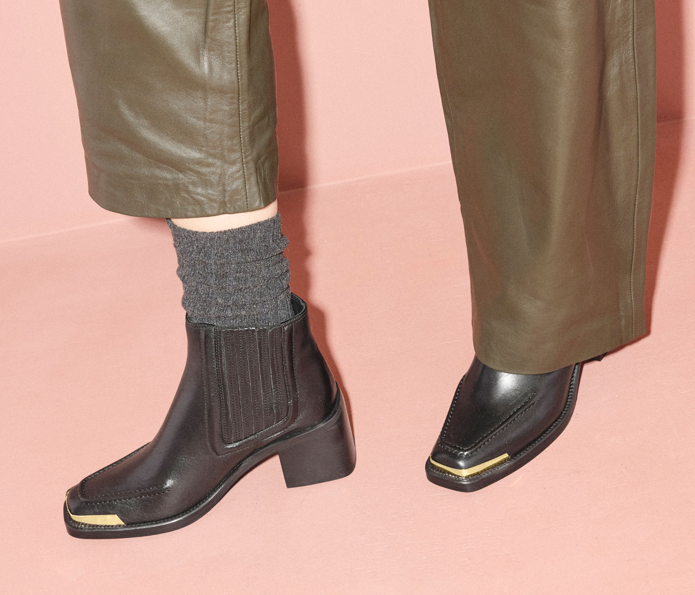 AMELIE SQUARE TOE ANKLE BOOT, [product-type] - FREDA SALVADOR Power Shoes for Power Women