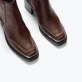 AMELIE SQUARE TOE ANKLE BOOT, [product-type] - FREDA SALVADOR Power Shoes for Power Women