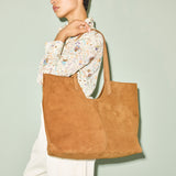 AVERY LARGE SUEDE TOTE, [product-type] - FREDA SALVADOR Power Shoes for Power Women