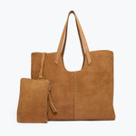 AVERY LARGE SUEDE TOTE, [product-type] - FREDA SALVADOR Power Shoes for Power Women