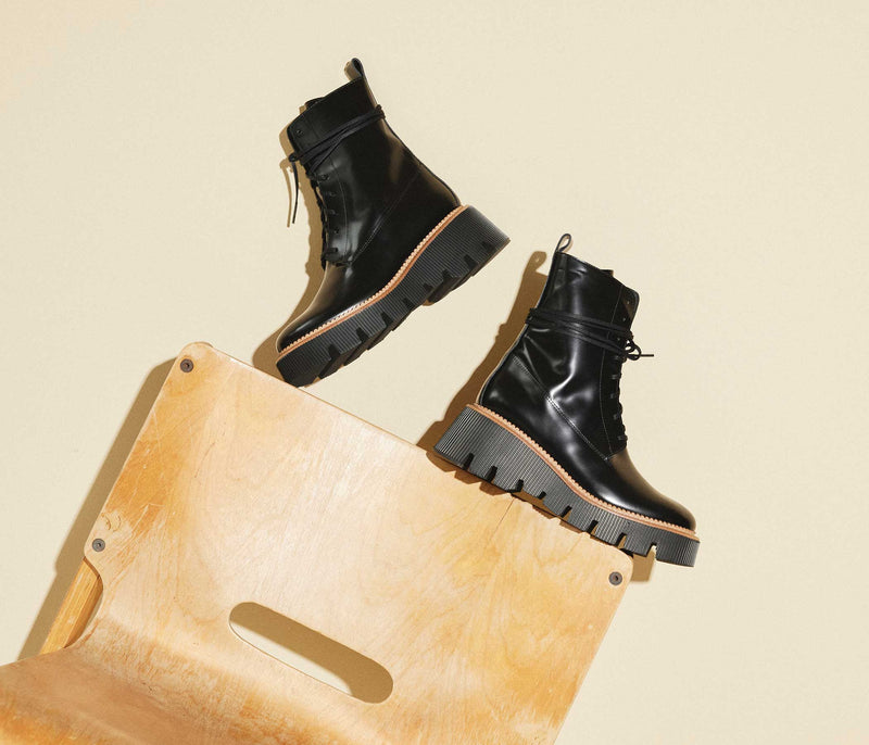 BILLIE PLATFORM COMBAT BOOT, [product-type] - FREDA SALVADOR Power Shoes for Power Women