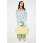 BIRDIE - Mustard and White Canvas, [product-type] - FREDA SALVADOR Power Shoes for Power Women