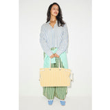 BIRDIE - Mustard and White Canvas, [product-type] - FREDA SALVADOR Power Shoes for Power Women