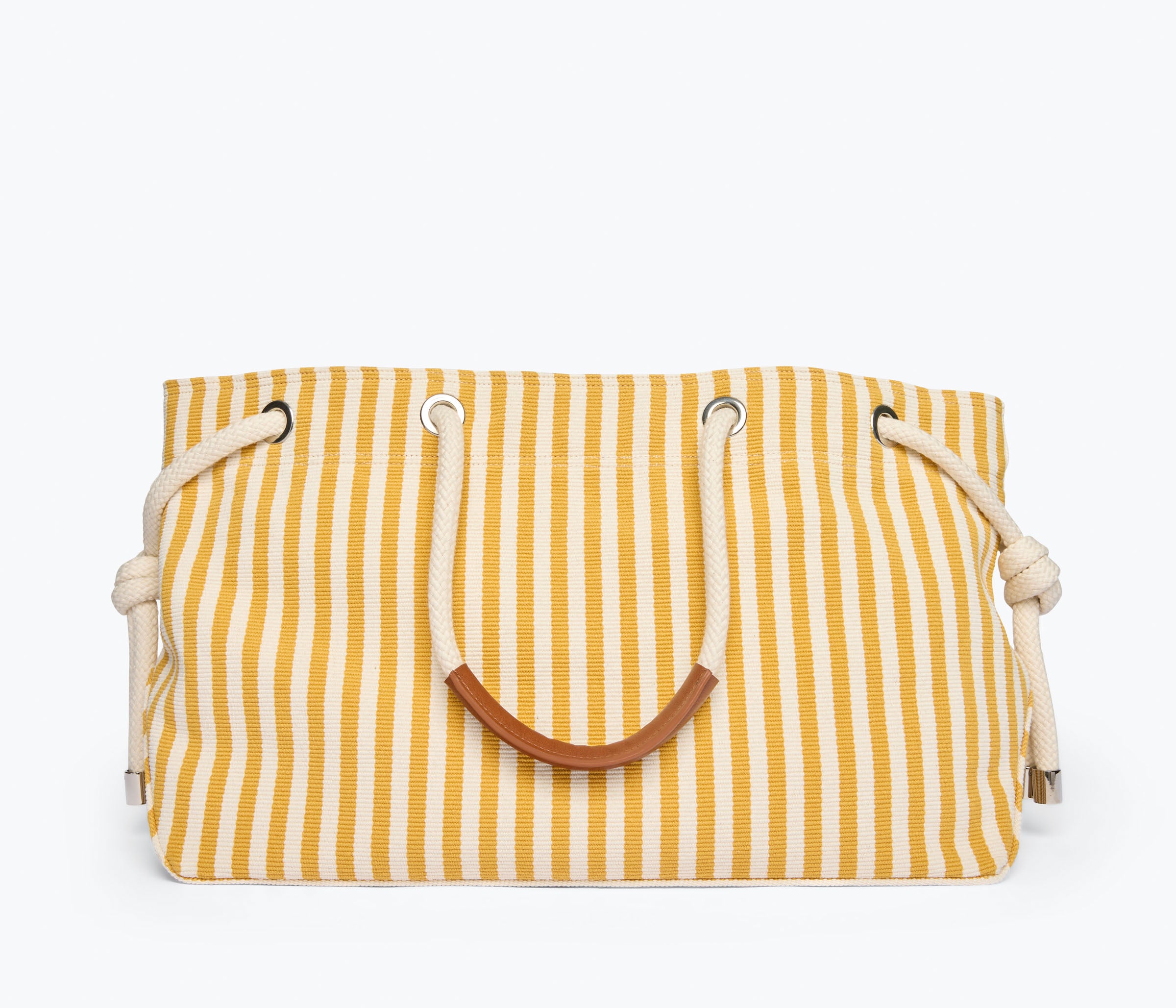 BIRDIE - Mustard and White Canvas, [product-type] - FREDA SALVADOR Power Shoes for Power Women