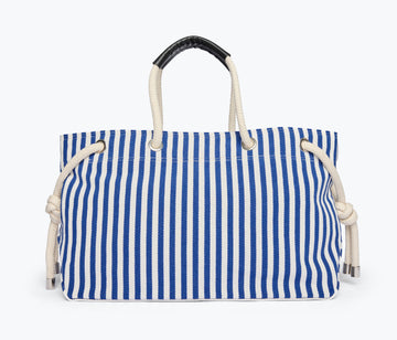 BIRDIE - Navy and Cream Tote, [product-type] - FREDA SALVADOR Power Shoes for Power Women