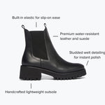 black brooke boot with detailed features