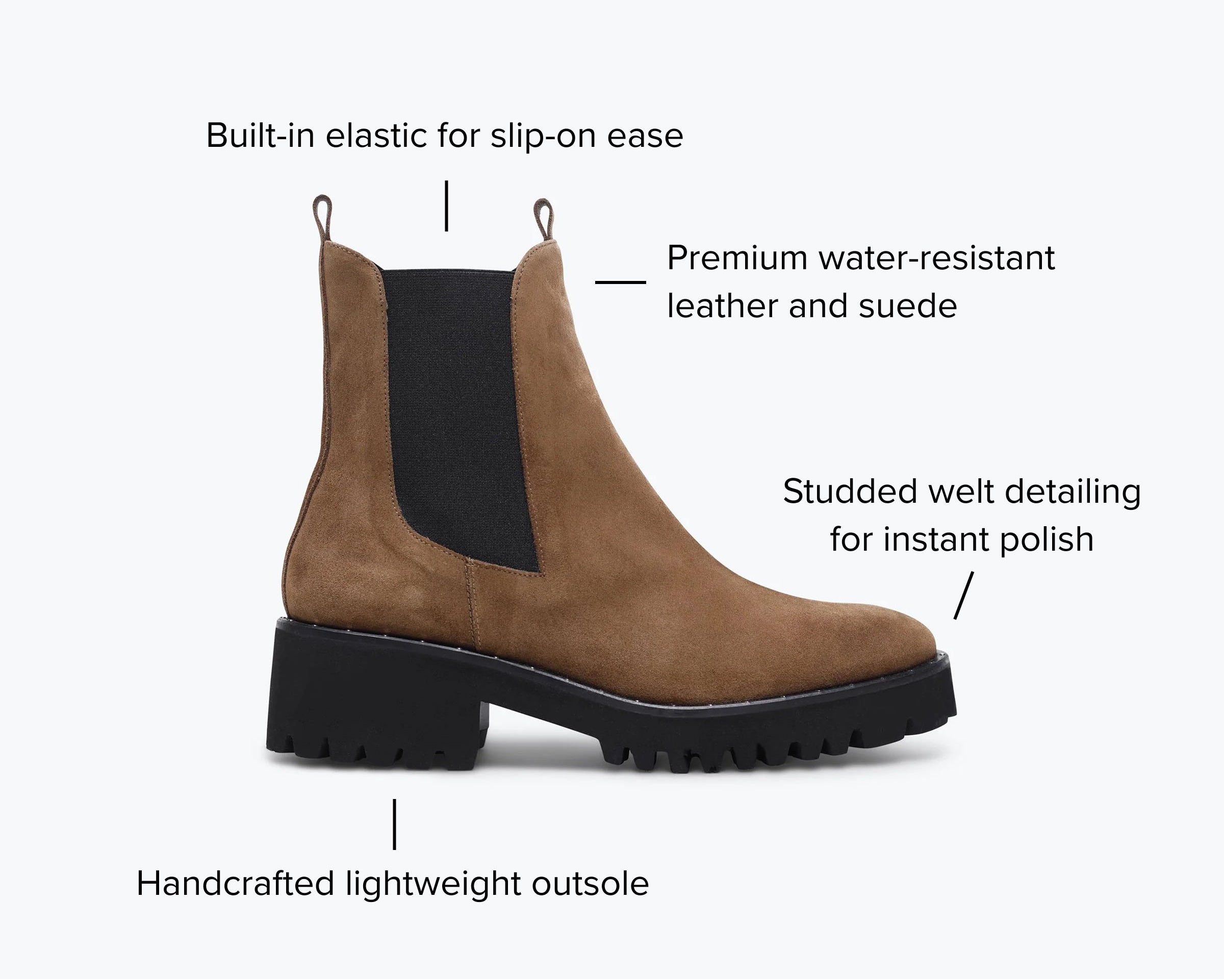 Freda Salvador Brooke rain-resistant boot in brown leather with waterproof features and stylish ankle design.