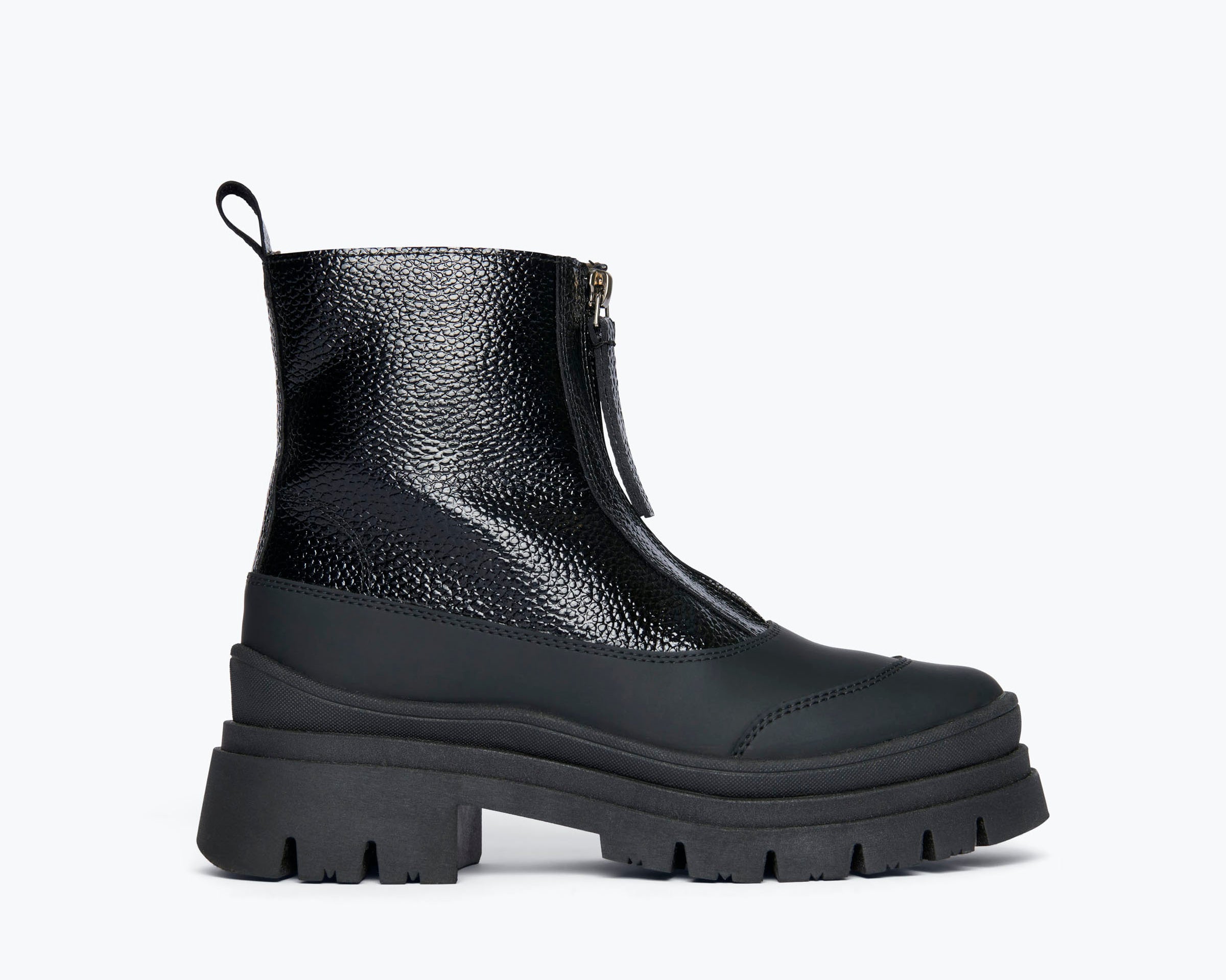 CALEB SHEARLING LUG BOOT, [product-type] - FREDA SALVADOR Power Shoes for Power Women