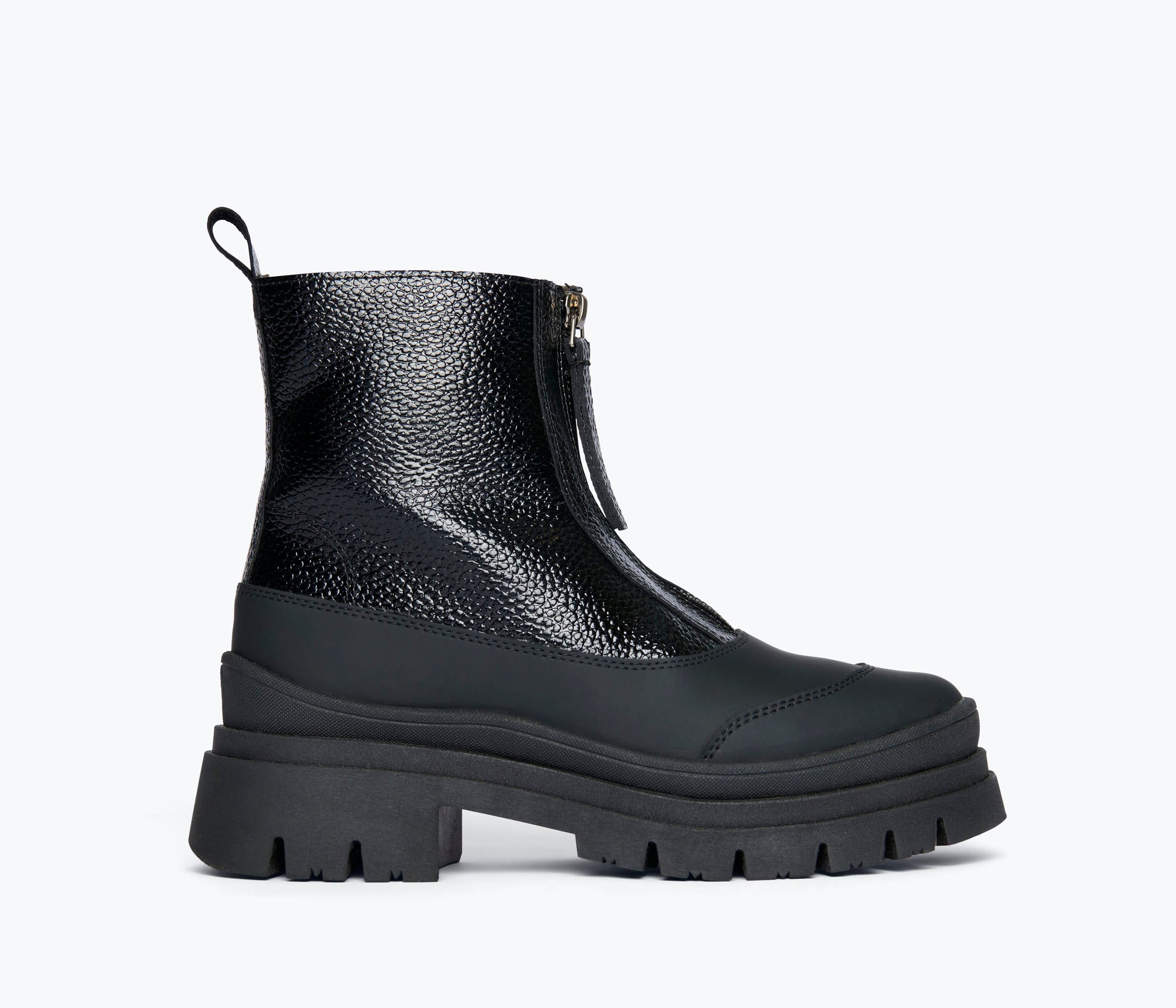 CALEB SHEARLING LUG BOOT, [product-type] - FREDA SALVADOR Power Shoes for Power Women