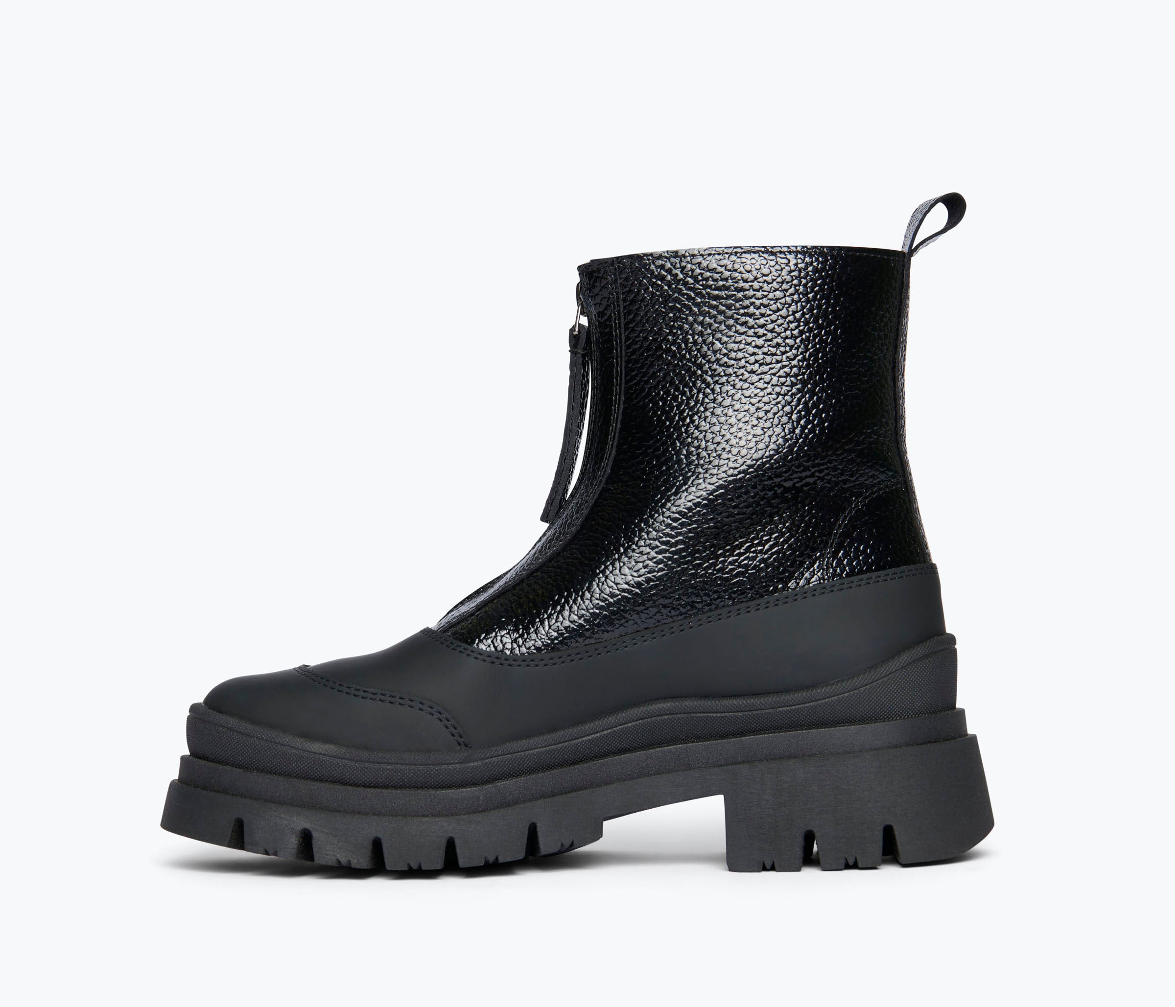 CALEB SHEARLING LUG BOOT, [product-type] - FREDA SALVADOR Power Shoes for Power Women