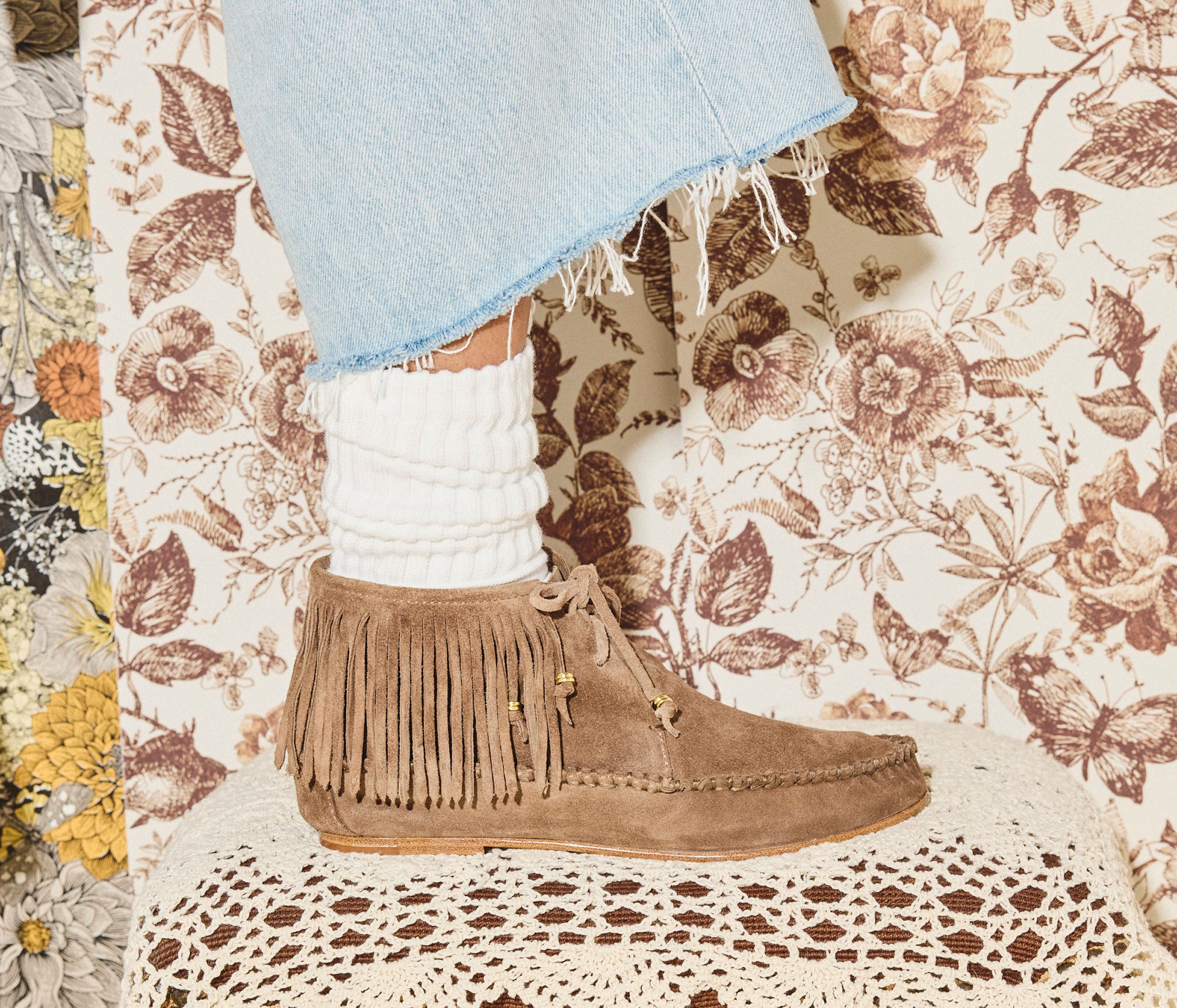 CAMILA FRINGE BOOTIE, [product-type] - FREDA SALVADOR Power Shoes for Power Women