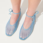 DAISY - Denim Mesh with Laces, [product-type] - FREDA SALVADOR Power Shoes for Power Women