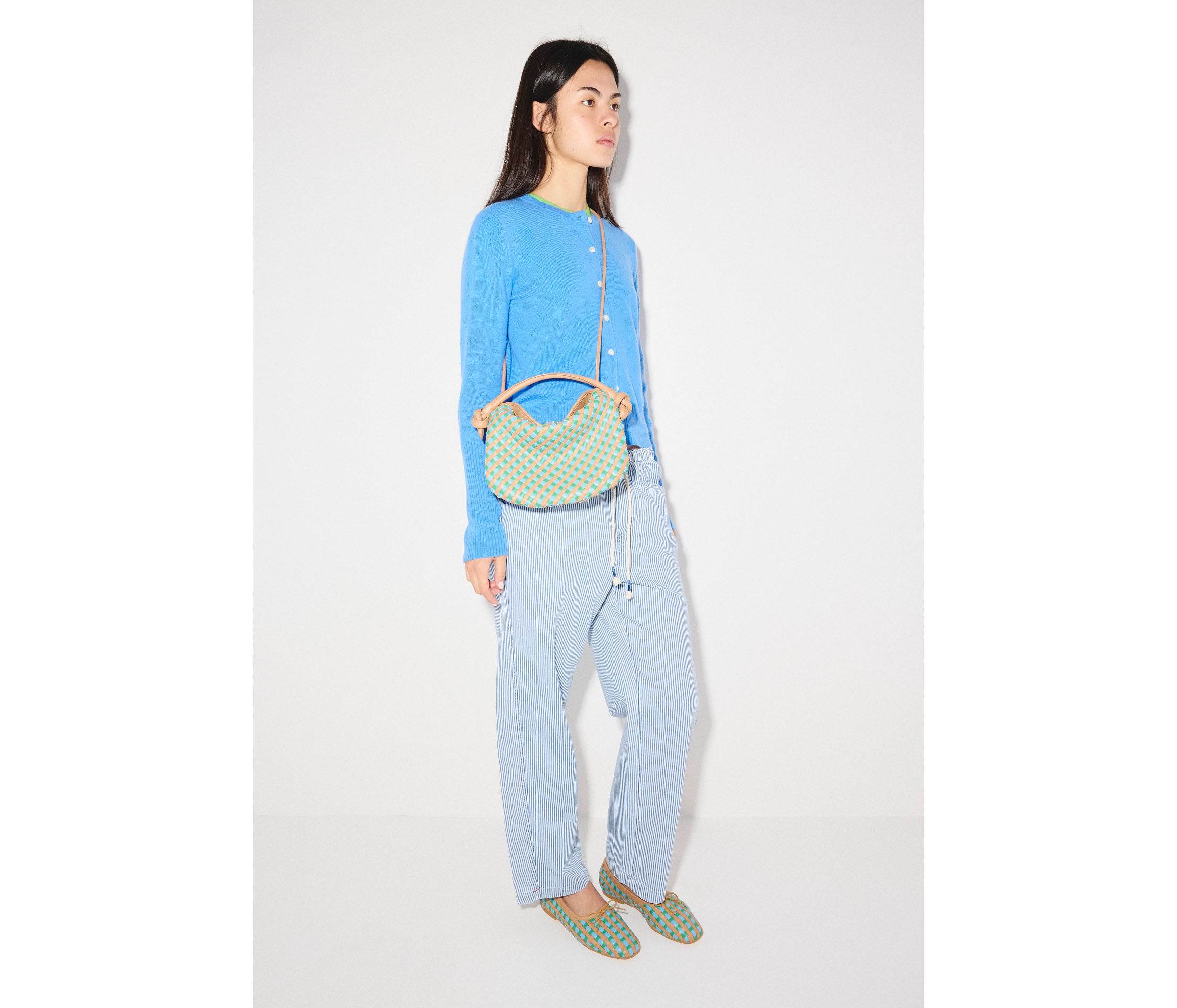ELIS WOVEN LEATHER HANDBAG, [product-type] - FREDA SALVADOR Power Shoes for Power Women