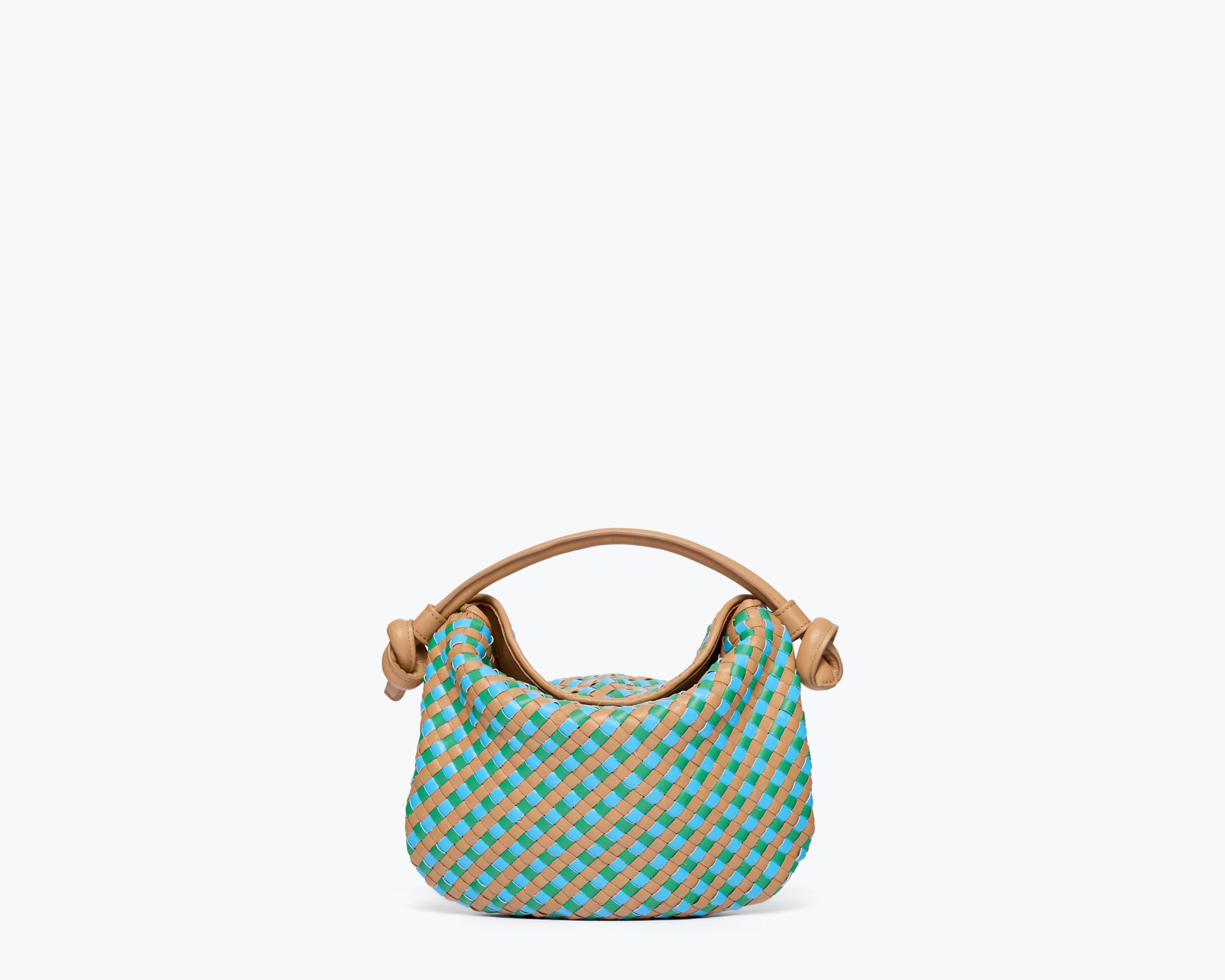 ELIS WOVEN LEATHER HANDBAG, [product-type] - FREDA SALVADOR Power Shoes for Power Women