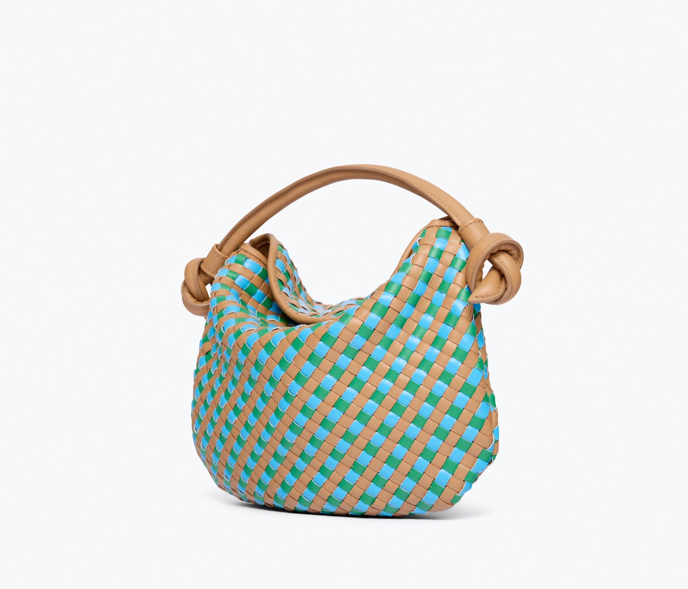 ELIS WOVEN LEATHER HANDBAG, [product-type] - FREDA SALVADOR Power Shoes for Power Women
