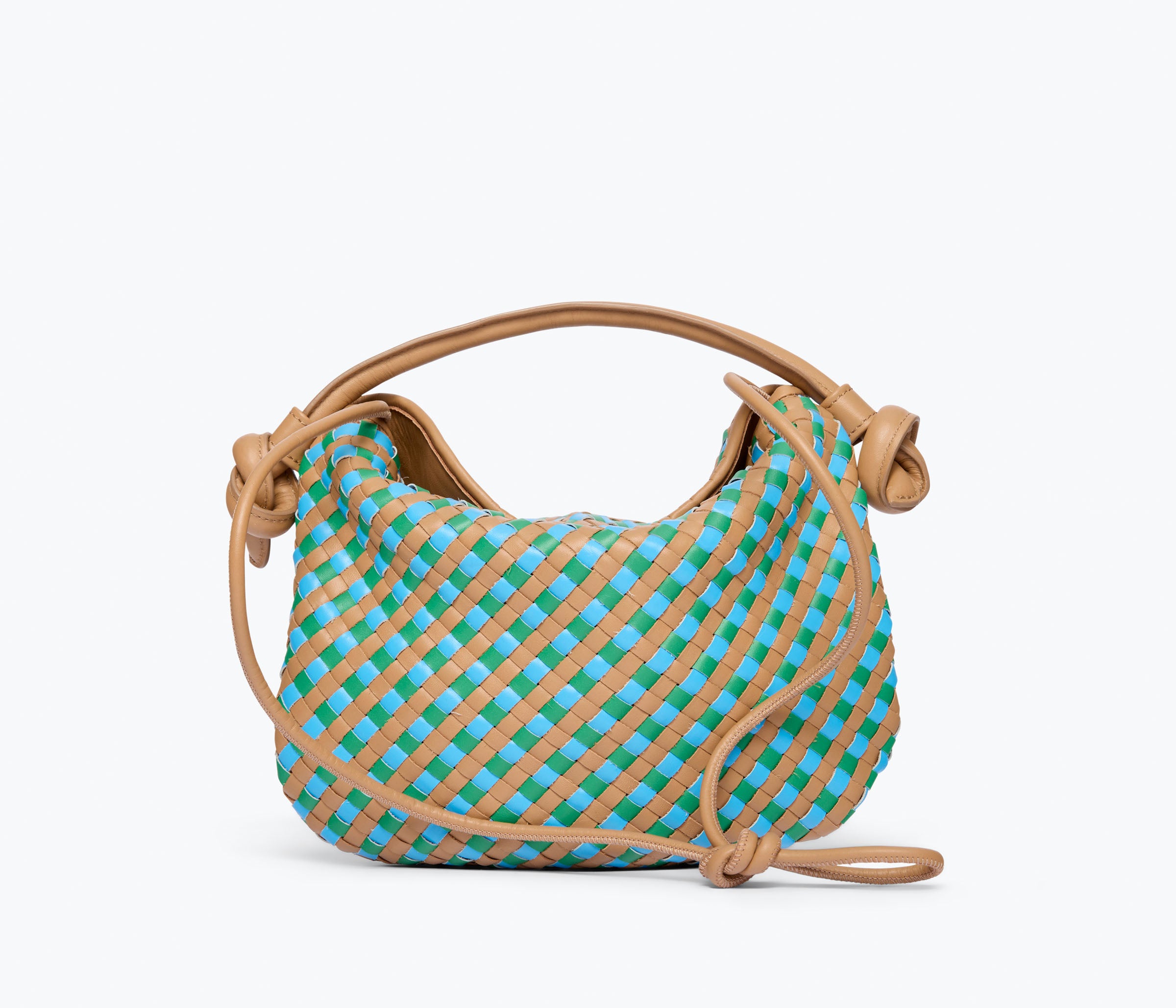 ELIS WOVEN LEATHER HANDBAG, [product-type] - FREDA SALVADOR Power Shoes for Power Women