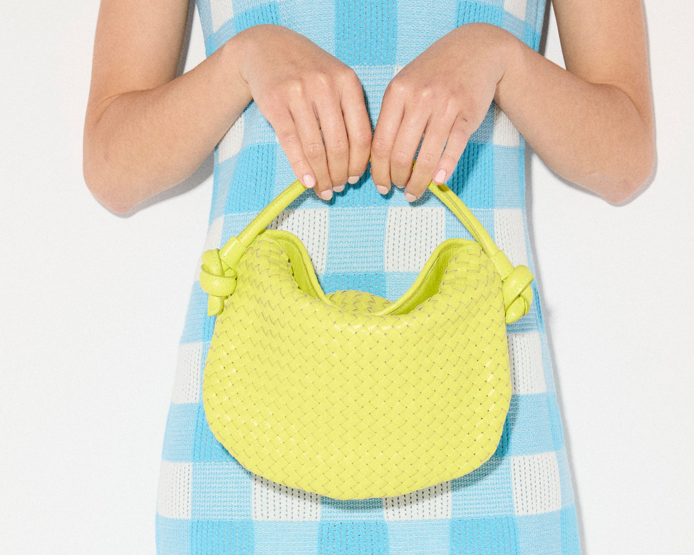 ELIS WOVEN LEATHER HANDBAG, [product-type] - FREDA SALVADOR Power Shoes for Power Women