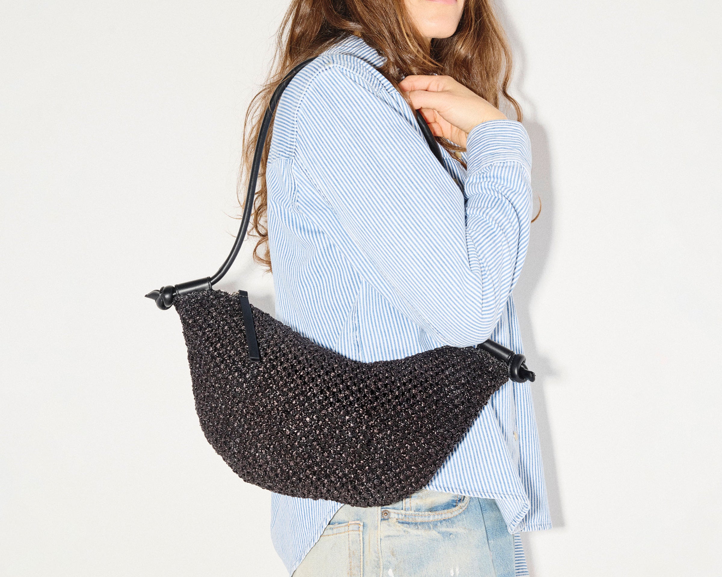 ELODIE CRESCENT BAG, [product-type] - FREDA SALVADOR Power Shoes for Power Women