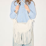 ERIKA CRESCENT FRINGE BAG, [product-type] - FREDA SALVADOR Power Shoes for Power Women