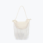 ERIKA CRESCENT FRINGE BAG, [product-type] - FREDA SALVADOR Power Shoes for Power Women