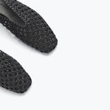 ETTA WOVEN ANKLE LACE-UP FLAT