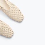 ETTA WOVEN ANKLE LACE-UP FLAT