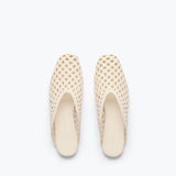 ETTA WOVEN ANKLE LACE-UP FLAT