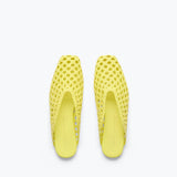 ETTA WOVEN ANKLE LACE-UP FLAT