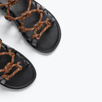 FAE - Chocolate Rope Combo, [product-type] - FREDA SALVADOR Power Shoes for Power Women