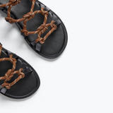 FAE - Chocolate Rope Combo, [product-type] - FREDA SALVADOR Power Shoes for Power Women