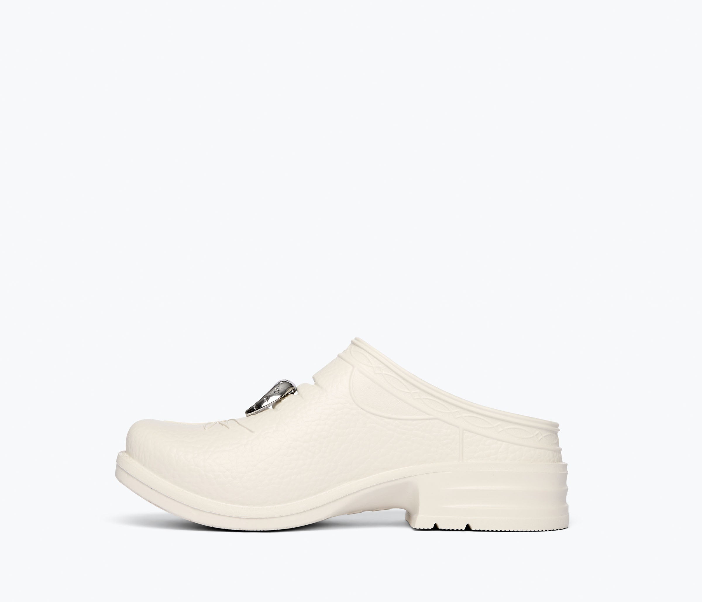 Fredas Salvador FS X Westech Outrider slip-on mule with inside charm detail and sleek design.