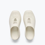 Freda Salvador FS X Westech Outrider slip-on mule with a sleek leather upper and minimalist design, shown from the top view.