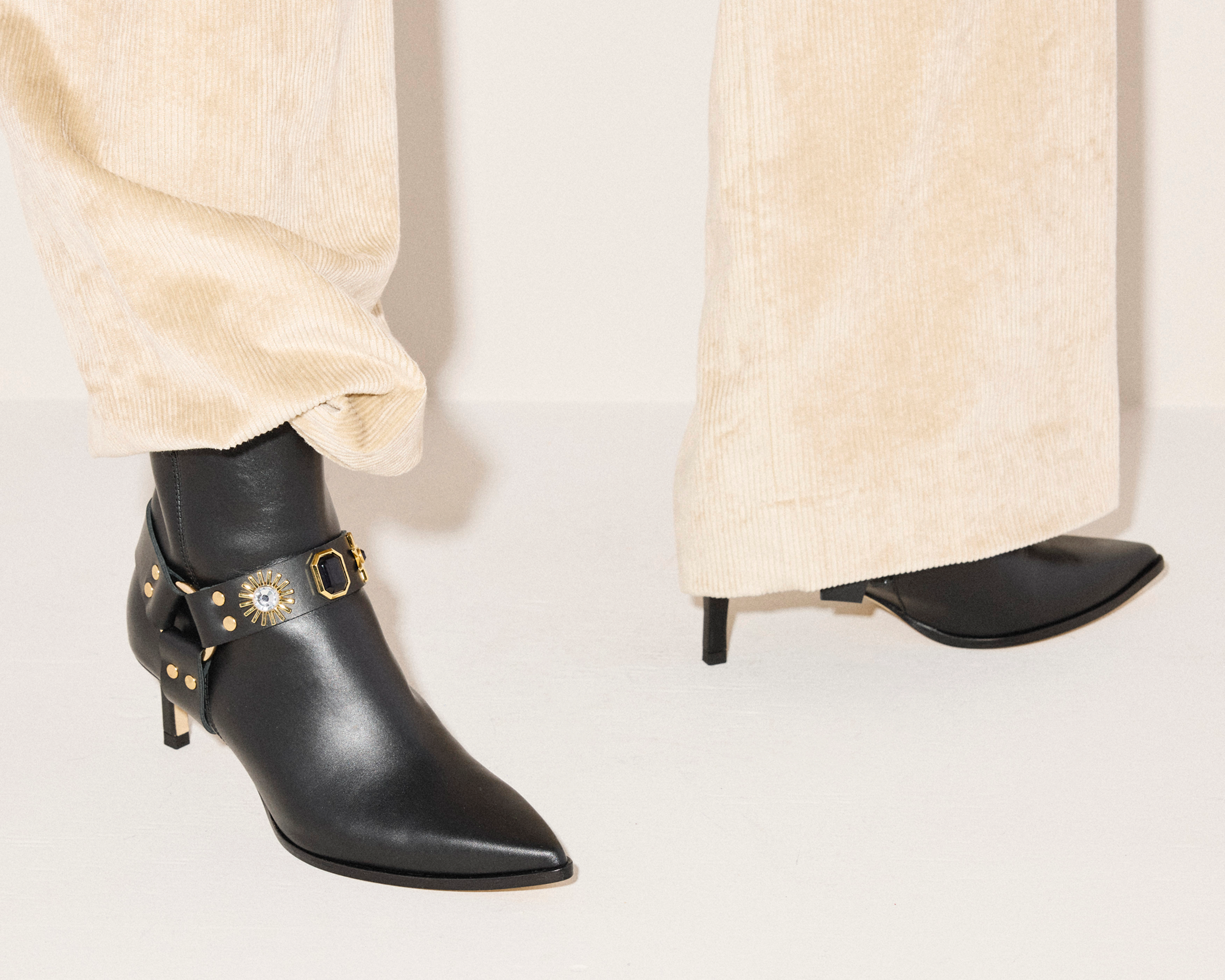 HADEN EMBELLISHED ANKLE BOOT, [product-type] - FREDA SALVADOR Power Shoes for Power Women