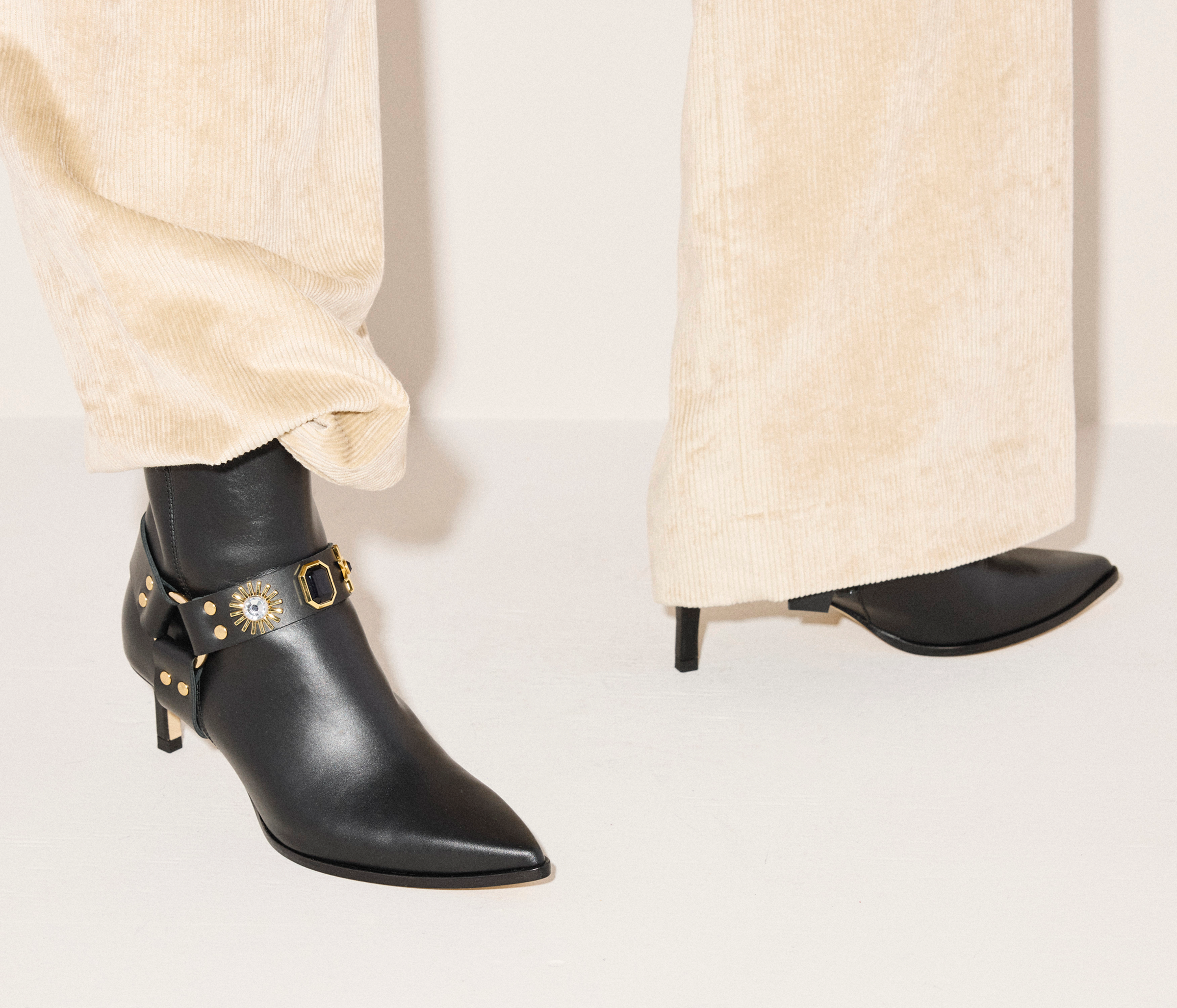 HADEN EMBELLISHED ANKLE BOOT, [product-type] - FREDA SALVADOR Power Shoes for Power Women