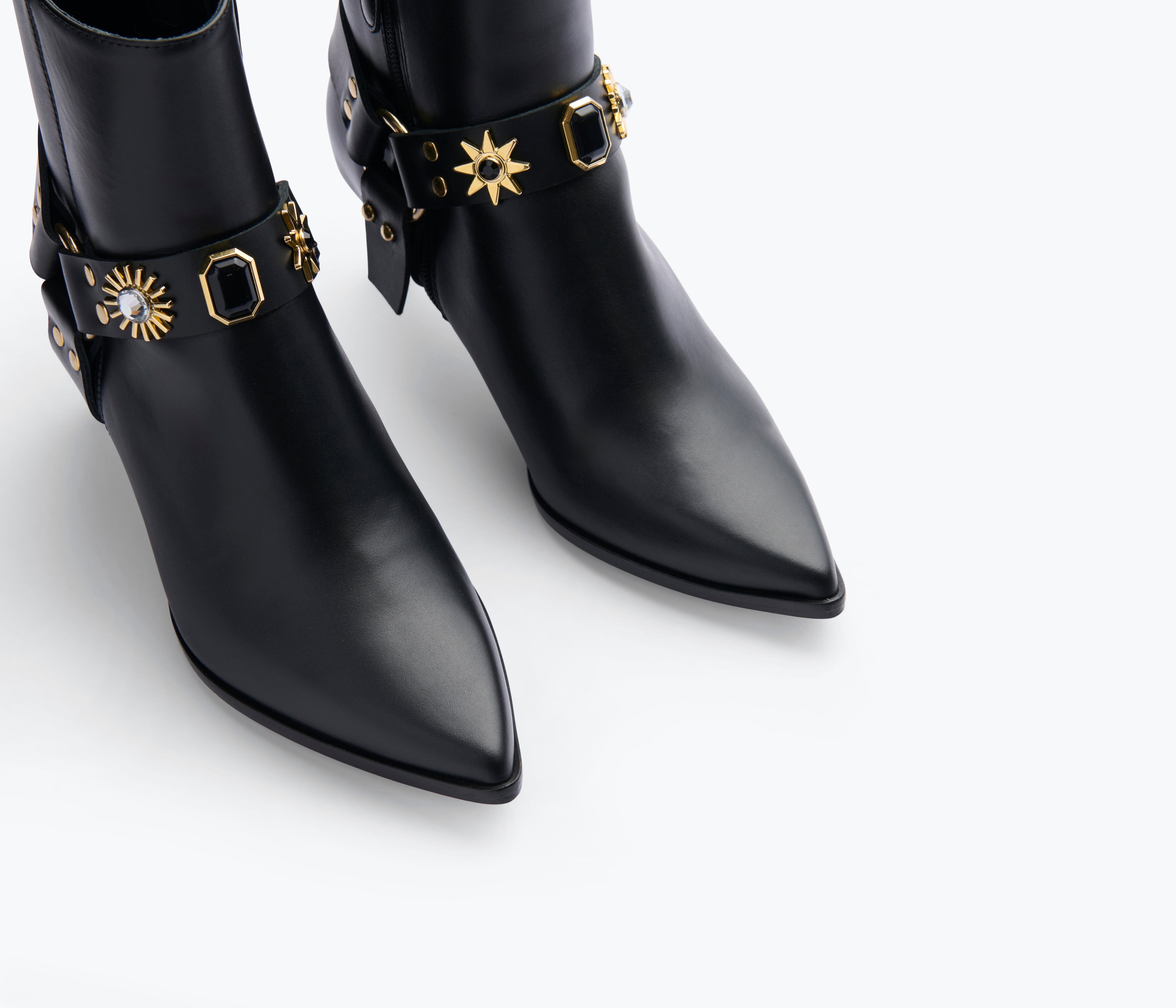 HADEN EMBELLISHED ANKLE BOOT, [product-type] - FREDA SALVADOR Power Shoes for Power Women