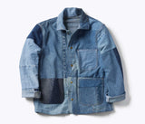 PATCHWORK DENIM CHORE COAT