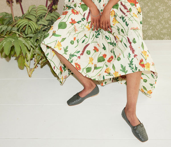 JADA HANDWOVEN BALLET FLAT, [product-type] - FREDA SALVADOR Power Shoes for Power Women