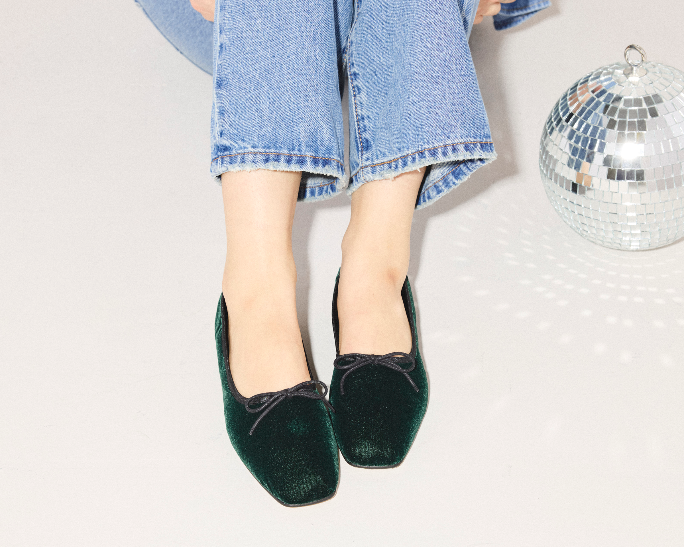 JADA SQUARE TOE BALLET FLAT, [product-type] - FREDA SALVADOR Power Shoes for Power Women