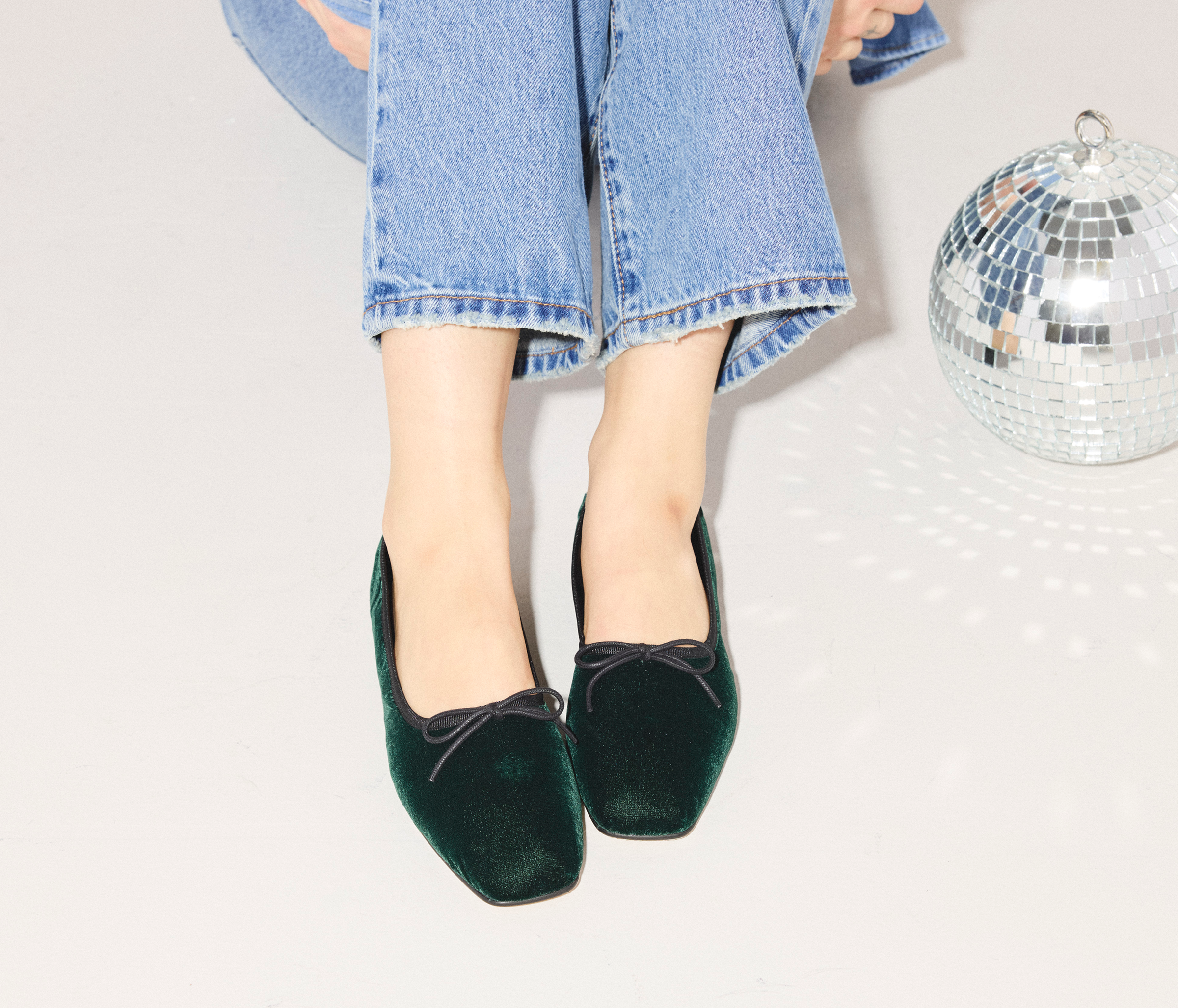 JADA SQUARE TOE BALLET FLAT, [product-type] - FREDA SALVADOR Power Shoes for Power Women