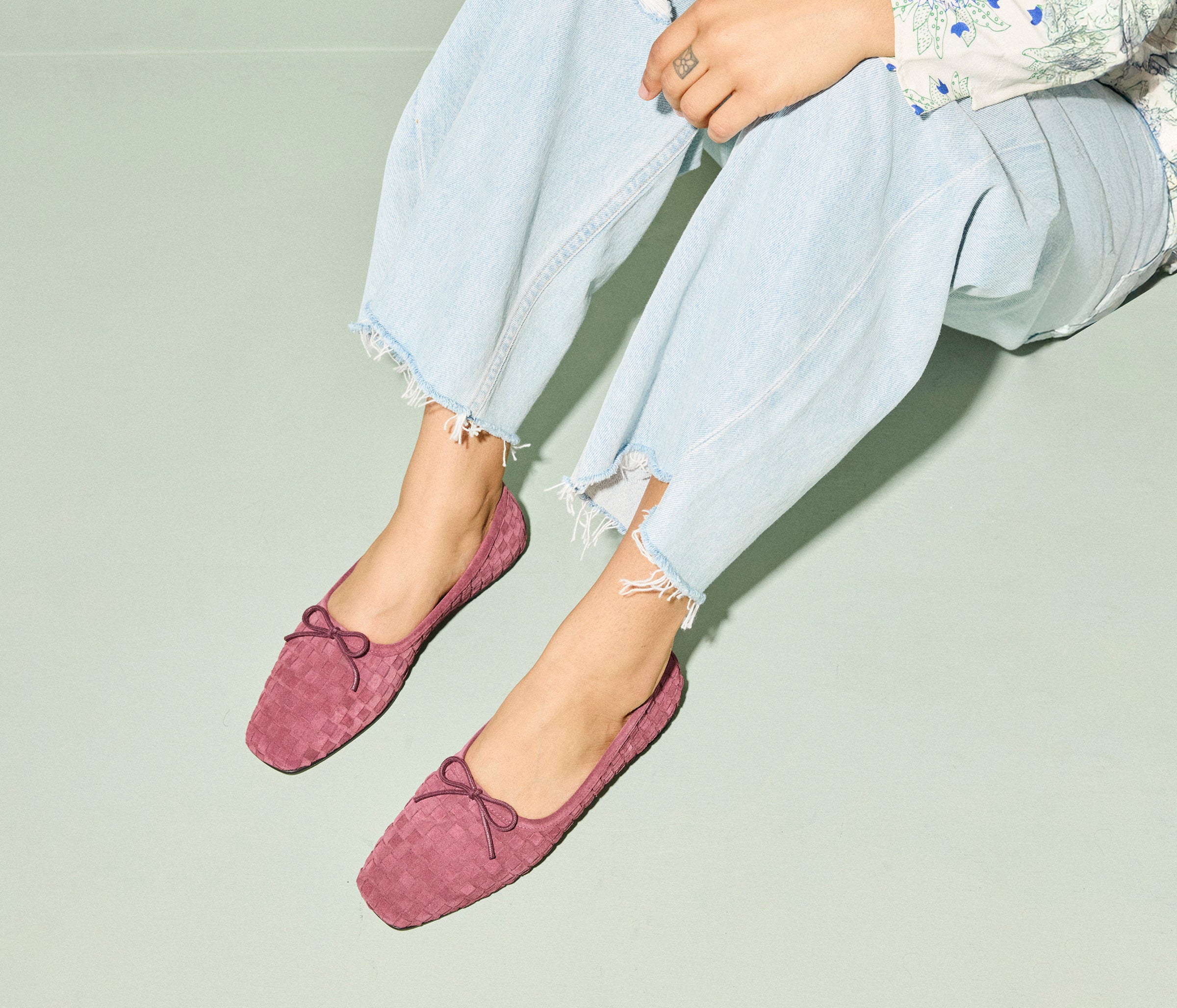 JADA SQUARE TOE BALLET FLAT, [product-type] - FREDA SALVADOR Power Shoes for Power Women