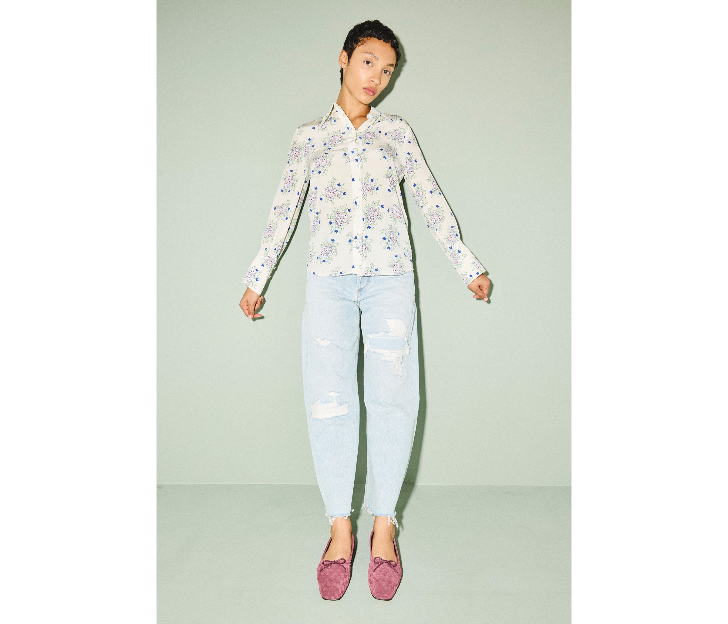 JADA SQUARE TOE BALLET FLAT, [product-type] - FREDA SALVADOR Power Shoes for Power Women