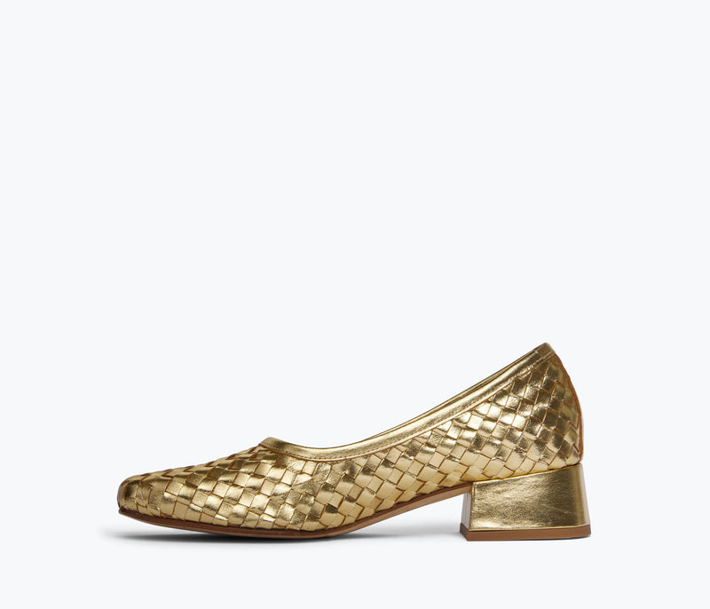 JAYLA WOVEN HEEL BALLET